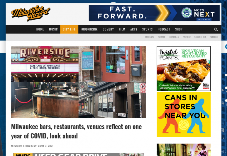 Milwaukee bars, restaurants, venues reflect on one year of COVID, look ahead