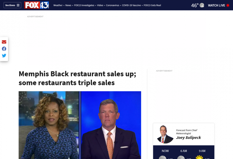 Memphis Black restaurant sales up; some restaurants triple sales