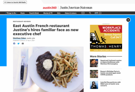 East Austin French restaurant Justine’s hires familiar face as new executive chef