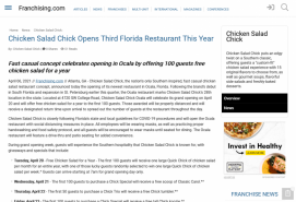 Chicken Salad Chick Opens Third Florida Restaurant This Year