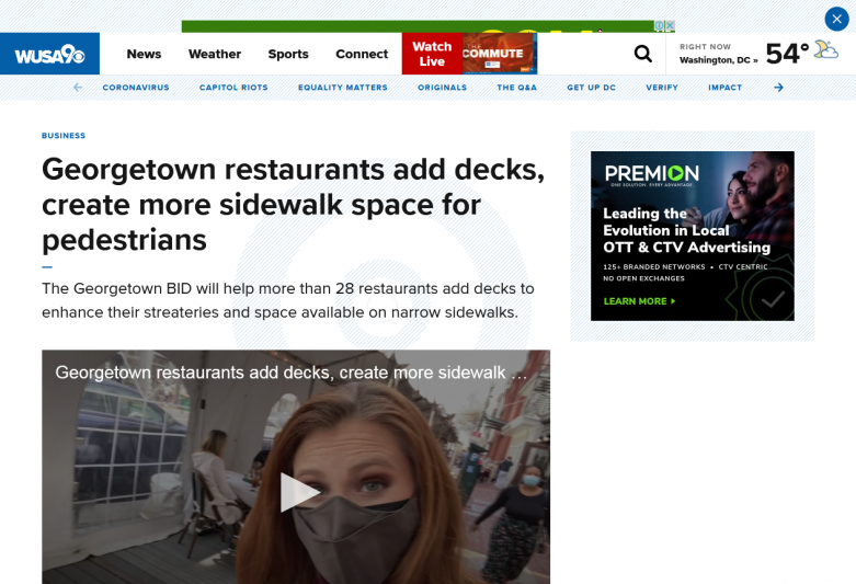 Georgetown restaurants add decks, create more sidewalk space for pedestrians