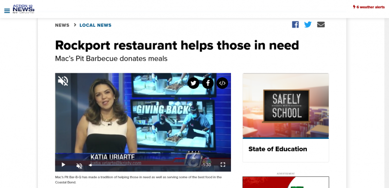 Rockport restaurant helps those in need