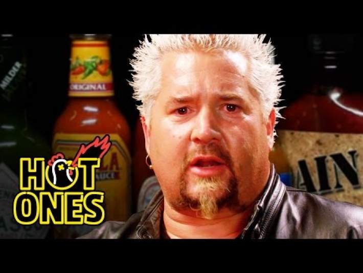 Guy Fieri Becomes the Mayor of Spicy Wings Hot Ones