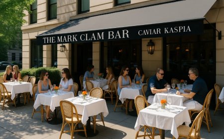The Mark Clam Bar: Where Luxury Meets Laid-Back Al Fresco Dining